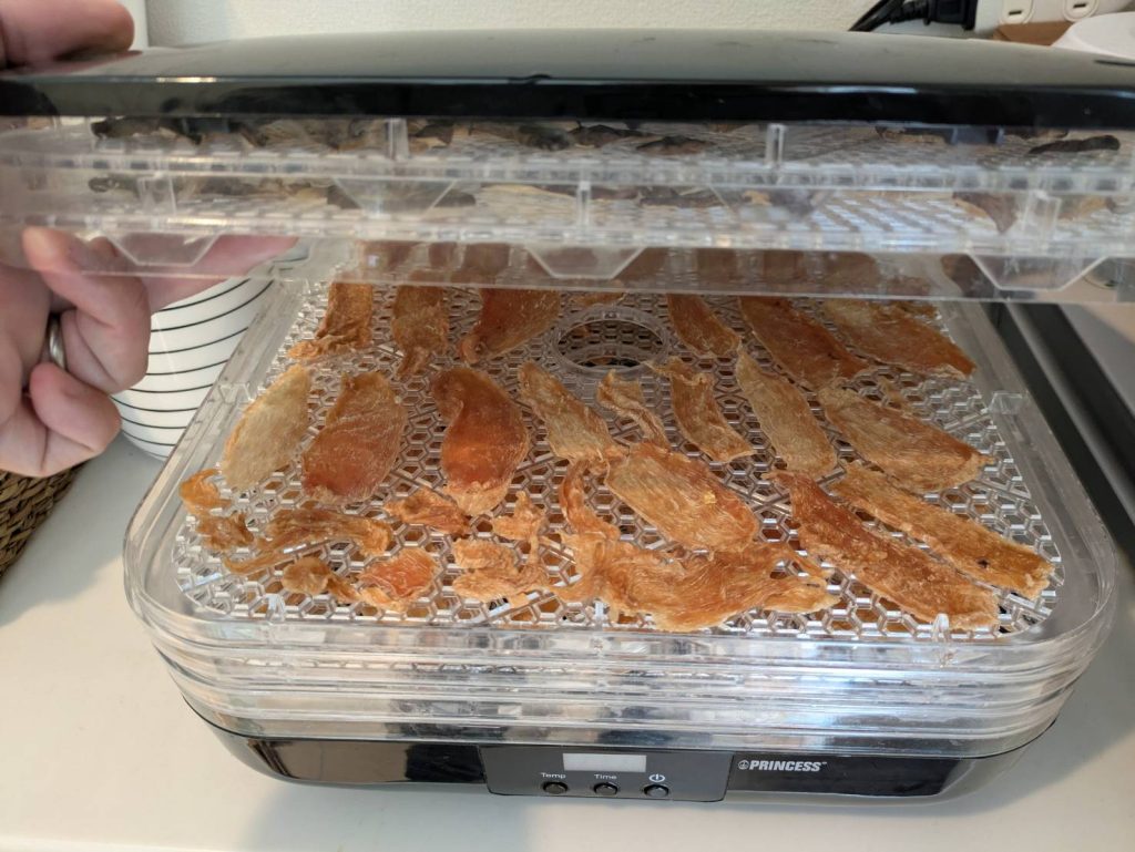 完成したばかりの鶏むね肉